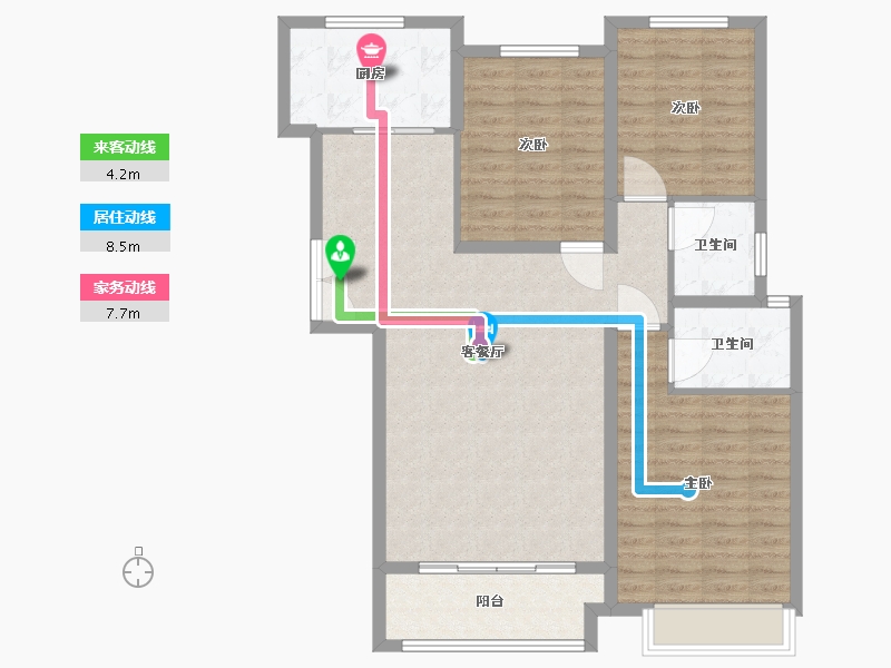 河南省-濮阳市-阳光花园-100.00-户型库-动静线