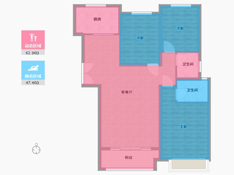 河南省-濮阳市-阳光花园-100.00-户型库-动静分区