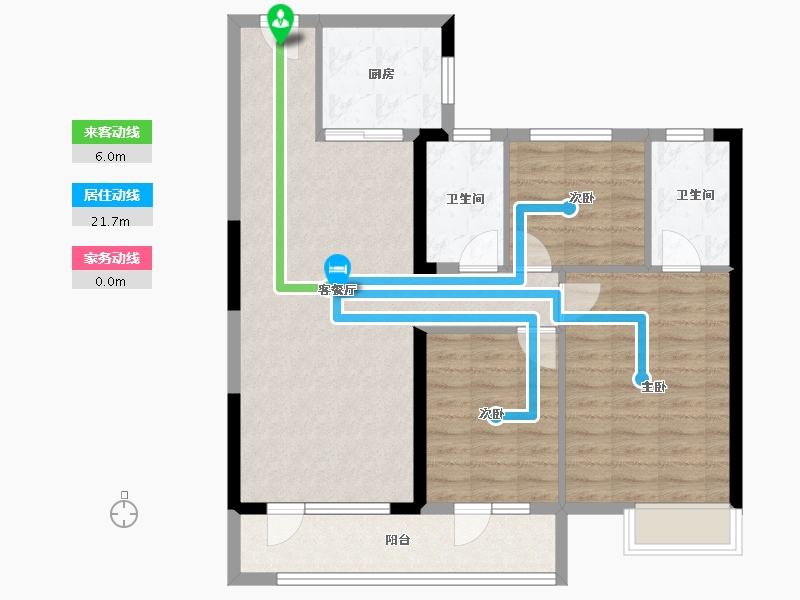 湖北省-武汉市-奥山首府-88.67-户型库-动静线