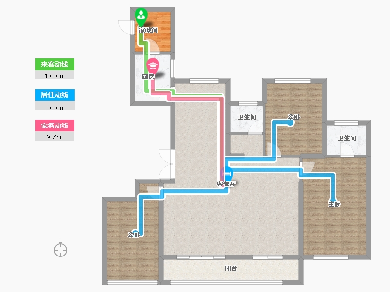 浙江省-温州市-海悦城钰园-127.06-户型库-动静线