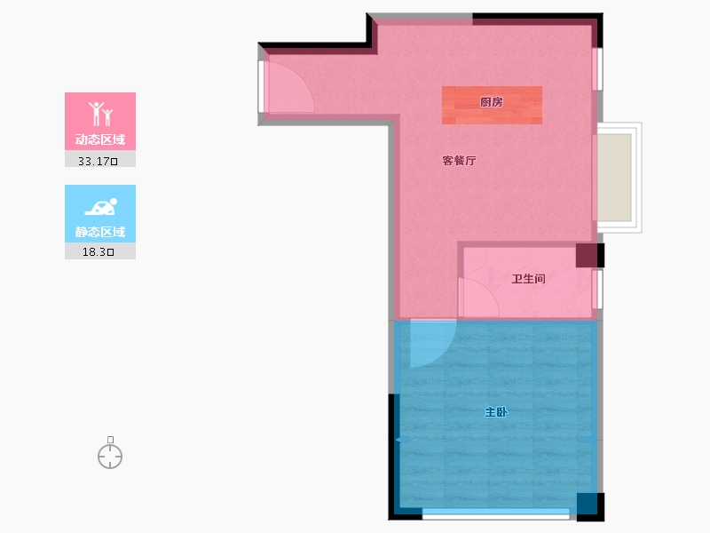 福建省-厦门市-华荣壹号院-46.40-户型库-动静分区