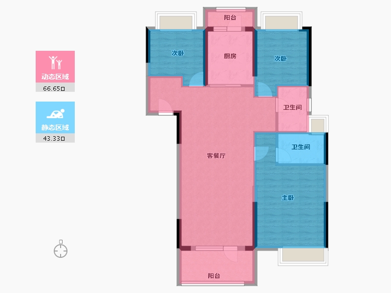 湖北省-武汉市-奥山首府-99.05-户型库-动静分区