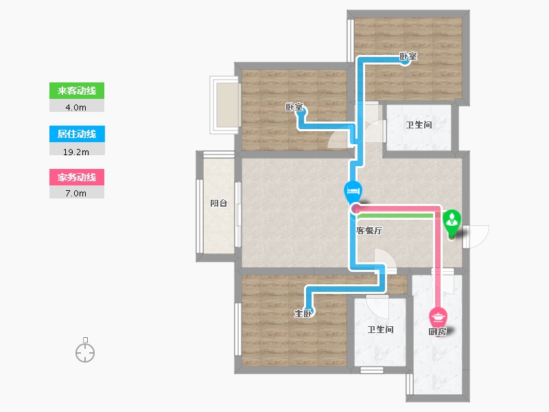 河北省-邯郸市-智慧城-95.00-户型库-动静线