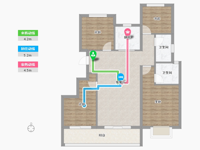 浙江省-宁波市-荣安林语秋月-92.01-户型库-动静线