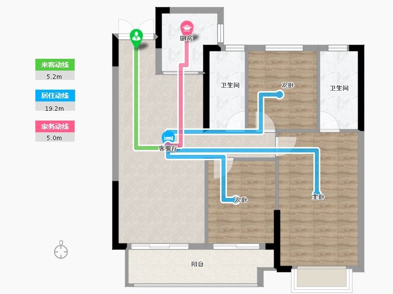 湖北省-武汉市-融侨方圆-87.48-户型库-动静线