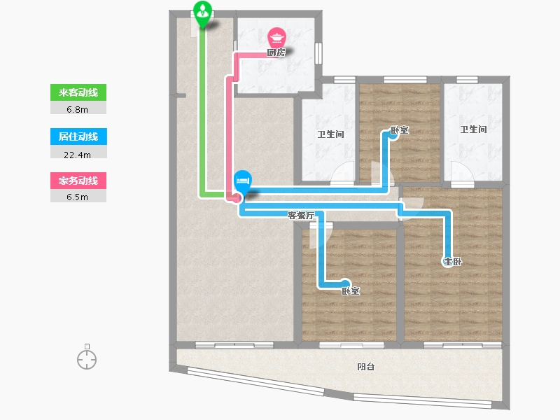 湖北省-武汉市-招商江山和樾-114.40-户型库-动静线