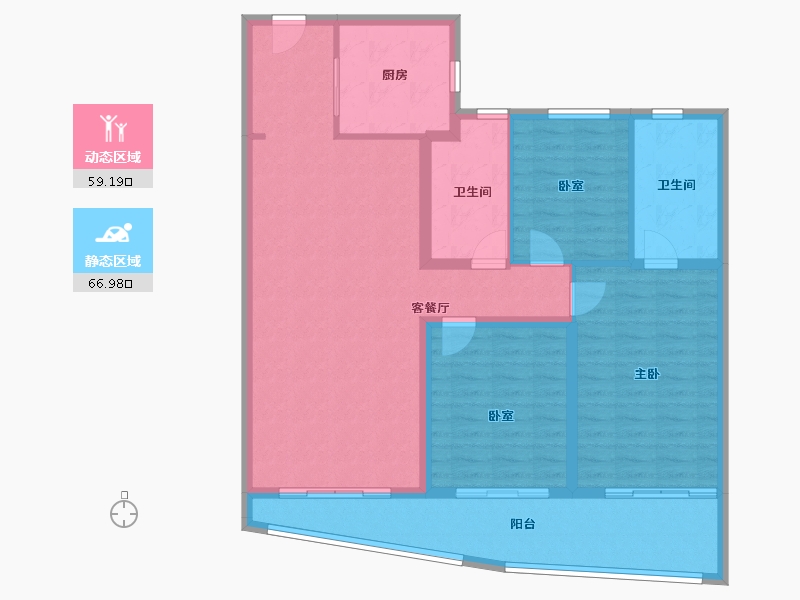 湖北省-武汉市-招商江山和樾-114.40-户型库-动静分区