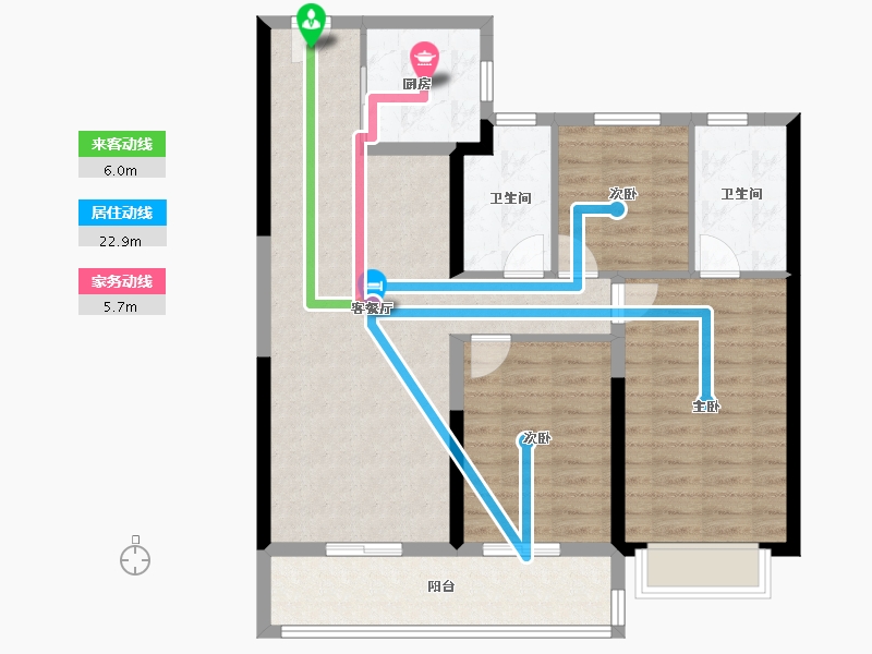 湖北省-武汉市-招商江山和樾-94.41-户型库-动静线