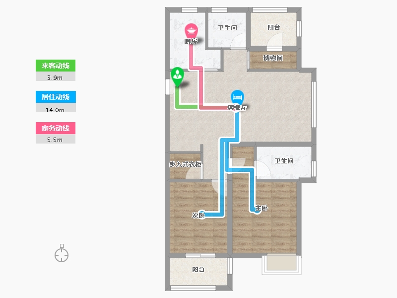 浙江省-宁波市-荣安林语秋月-80.47-户型库-动静线