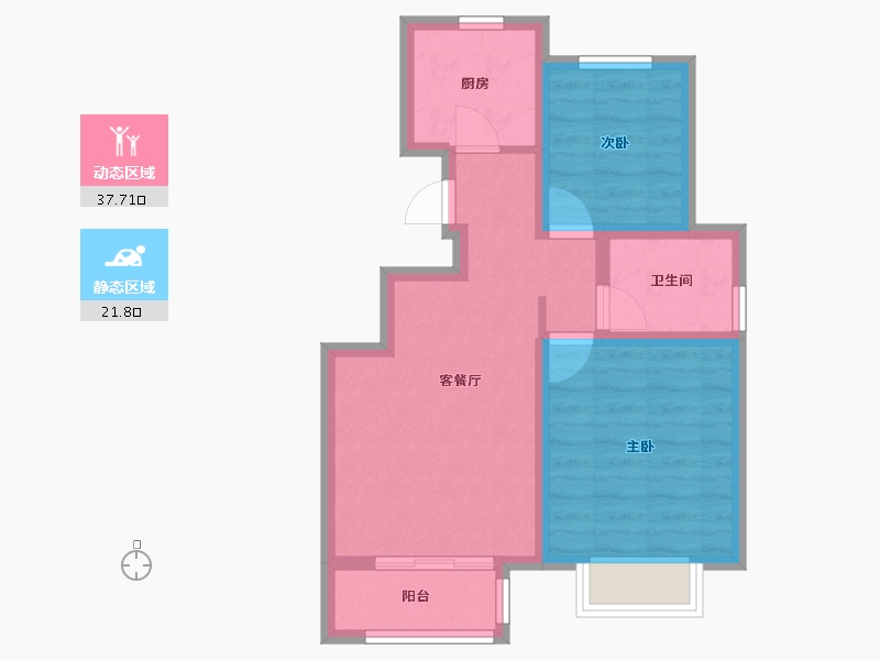 天津-天津市-东昊·骏璟学府-52.00-户型库-动静分区