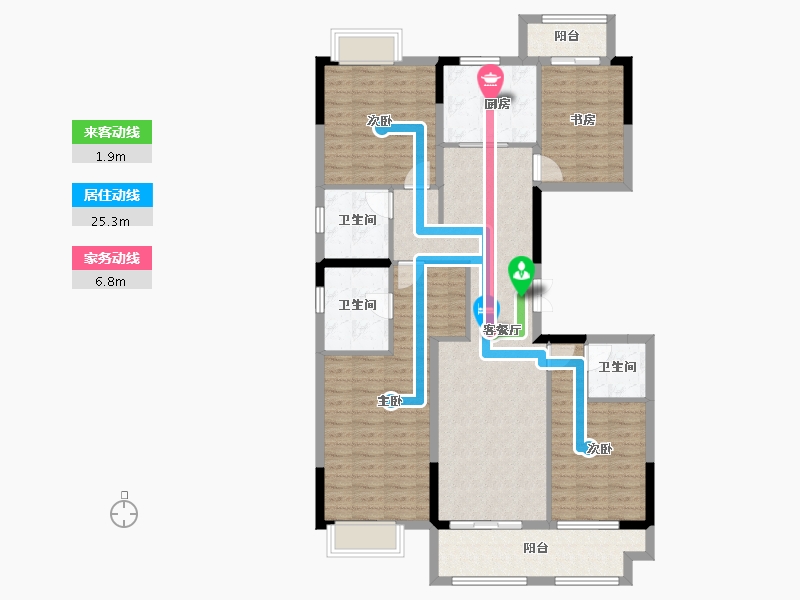 湖北省-武汉市-城投融创国博城-121.14-户型库-动静线