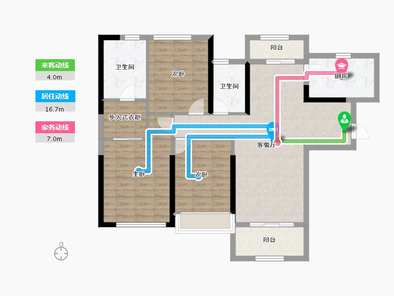 湖北省-武汉市-泛海国际芸海园-101.60-户型库-动静线