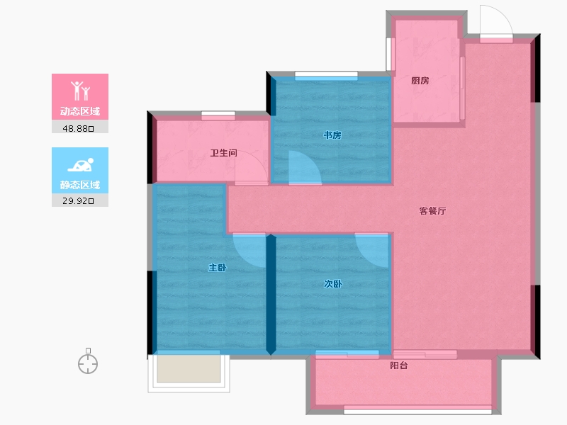 浙江省-嘉兴市-金悦学府-71.20-户型库-动静分区