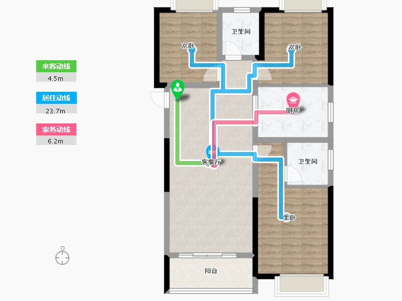 湖北省-武汉市-城投融创国博城-93.26-户型库-动静线