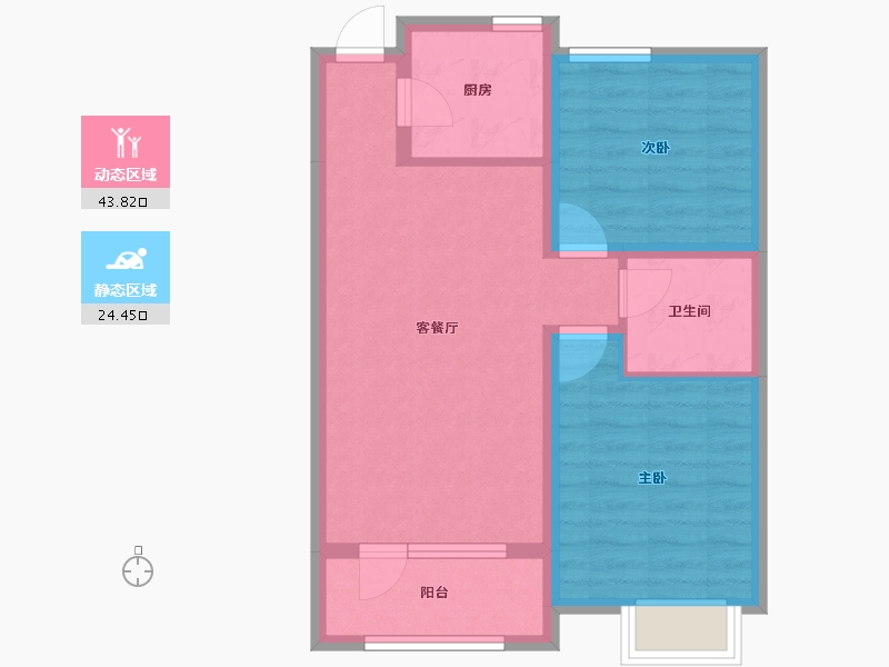 天津-天津市-东昊·骏璟学府-60.40-户型库-动静分区