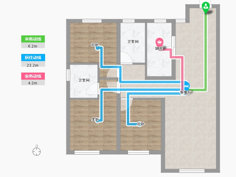 辽宁省-沈阳市-中海城·和颂-80.91-户型库-动静线