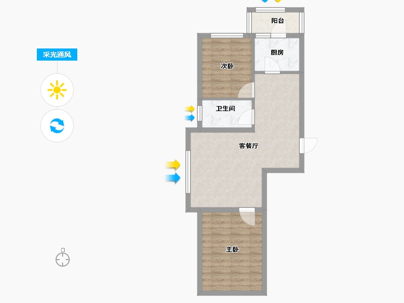 辽宁省-沈阳市-御龙湾-54.15-户型库-采光通风