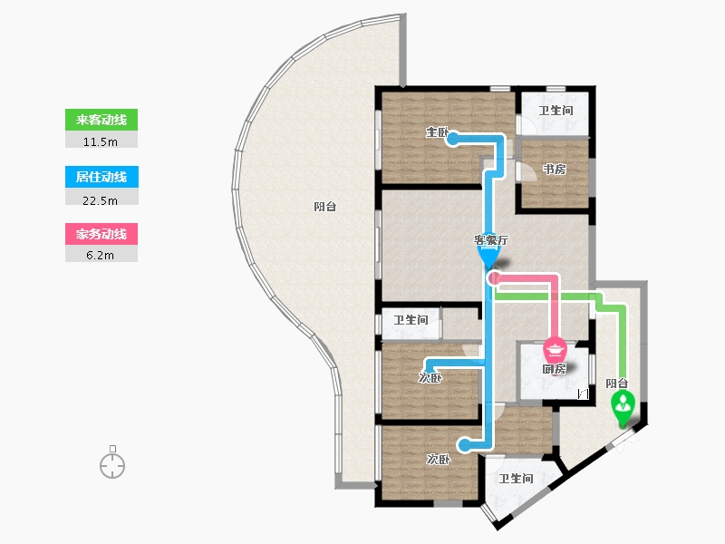 湖北省-武汉市-城投融创国博城-211.82-户型库-动静线