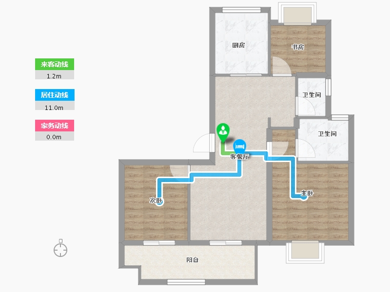 江苏省-苏州市-星辰四季-81.60-户型库-动静线