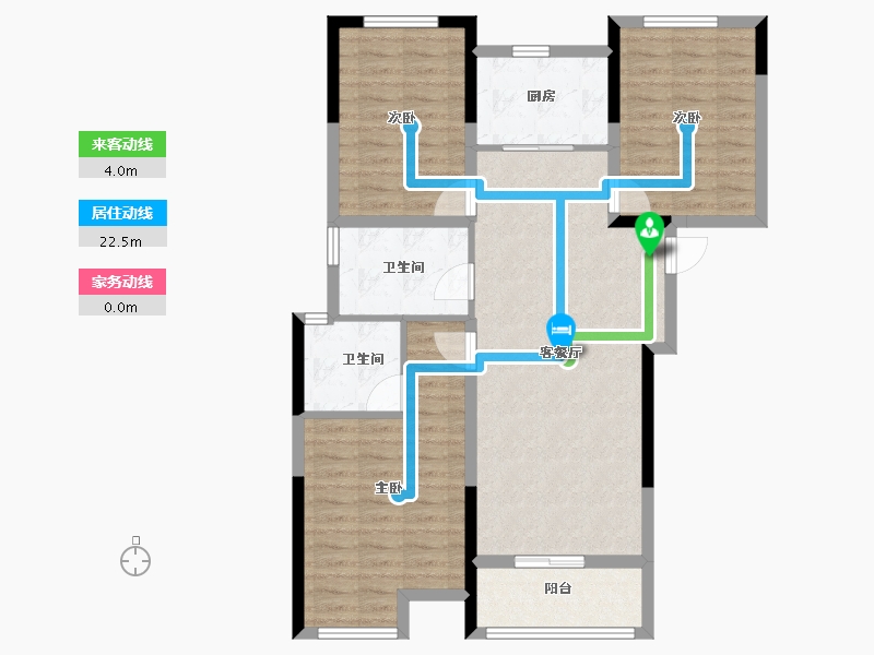 湖北省-武汉市-清能正荣府-93.60-户型库-动静线