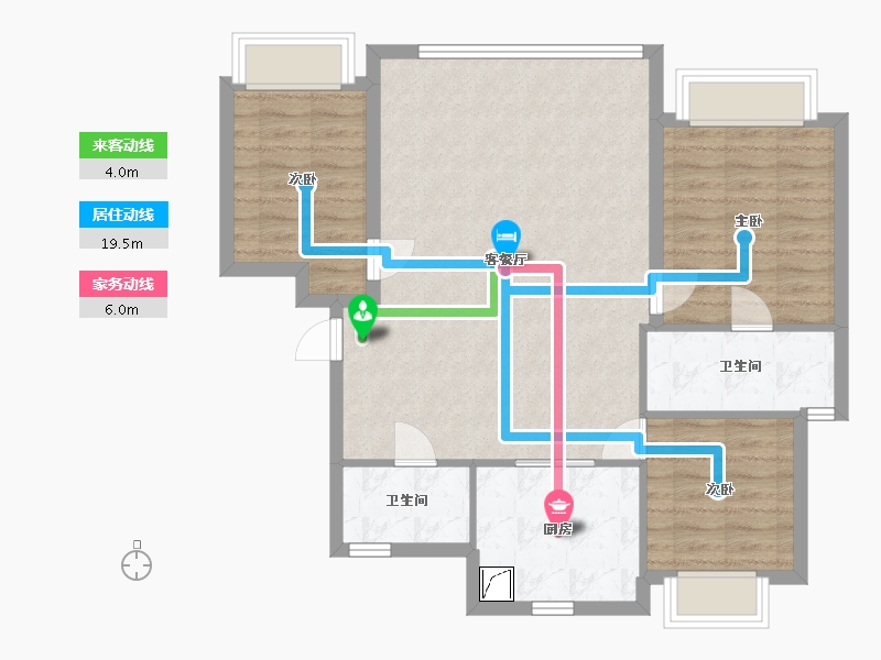 江苏省-无锡市-万科时代都会-109.21-户型库-动静线