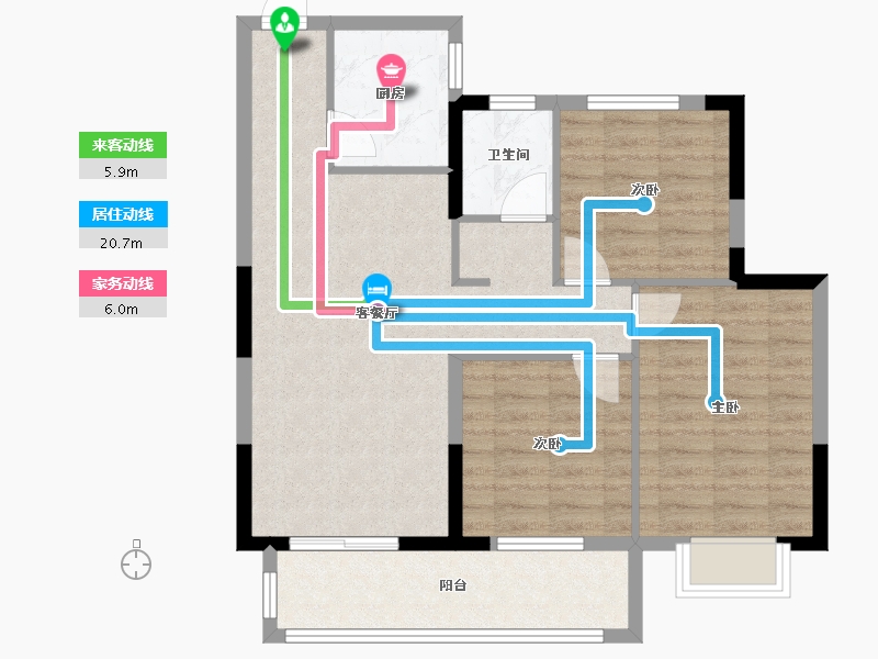 湖北省-武汉市-汉津阳光城-81.29-户型库-动静线