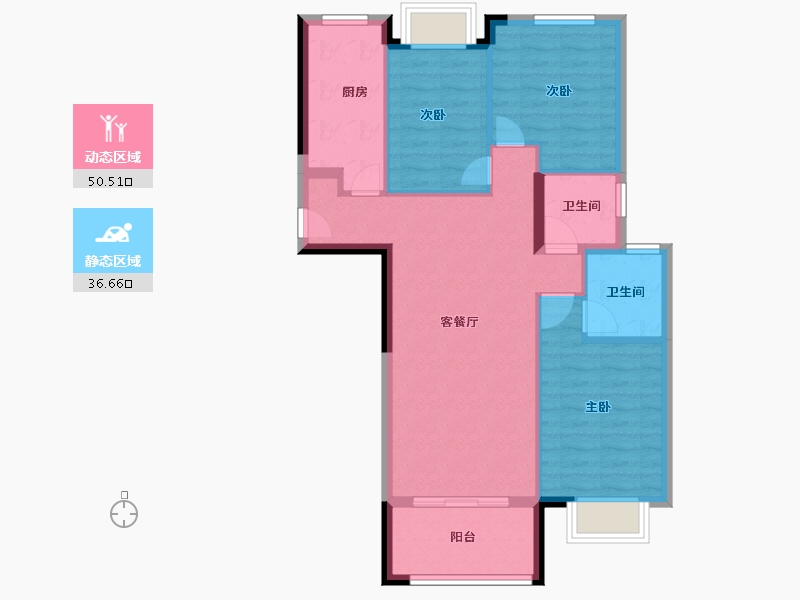 福建省-厦门市-国贸学原-78.40-户型库-动静分区