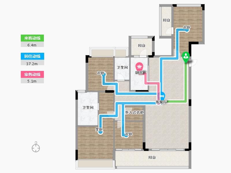 广东省-珠海市-九洲(保利天和）-147.97-户型库-动静线