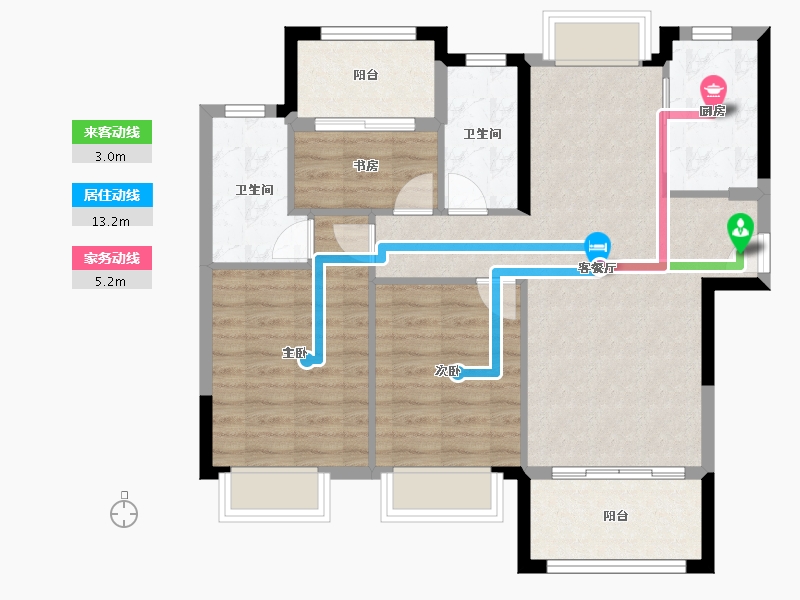 福建省-厦门市-国贸学原-84.81-户型库-动静线