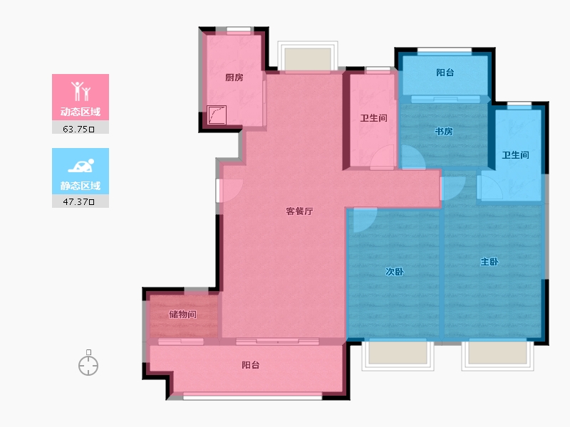 福建省-厦门市-国贸学原-100.01-户型库-动静分区