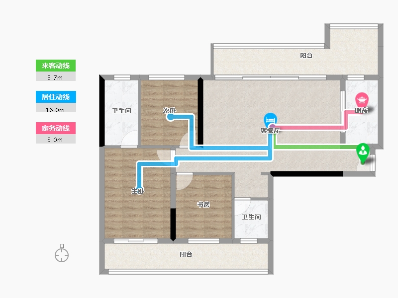 贵州省-贵阳市-置投长岛国际-101.56-户型库-动静线