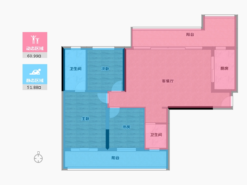 贵州省-贵阳市-置投长岛国际-101.56-户型库-动静分区