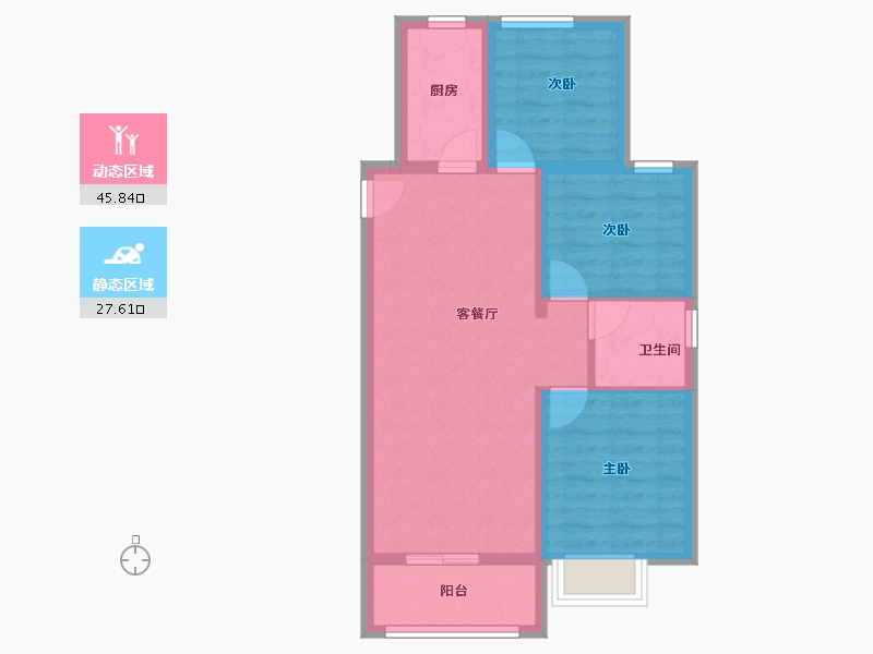 山西省-太原市-纳丹堡-65.17-户型库-动静分区