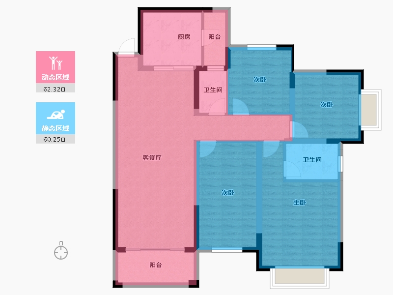 广西壮族自治区-南宁市-古汇广场-109.94-户型库-动静分区