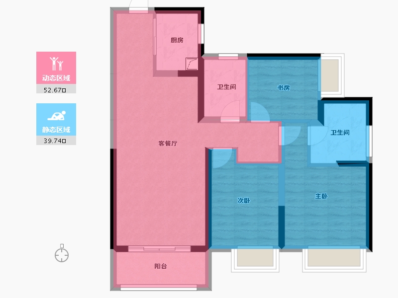 湖北省-武汉市-城投融创国博城-81.87-户型库-动静分区