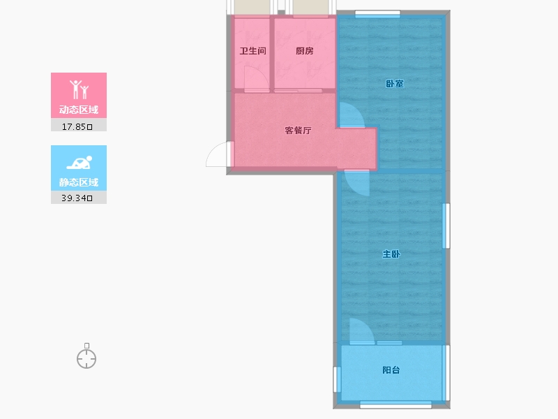 山东省-济南市-甸柳新村-四区-53.00-户型库-动静分区