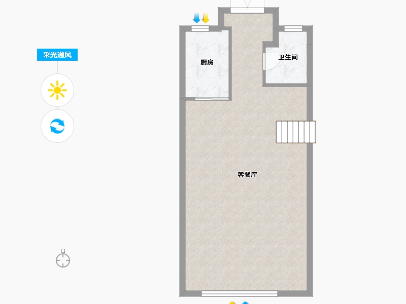 四川省-雅安市-领地兰台府-50.00-户型库-采光通风