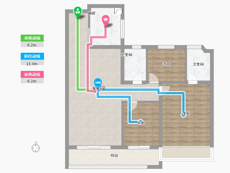 浙江省-杭州市-澳海云樾赋-80.99-户型库-动静线