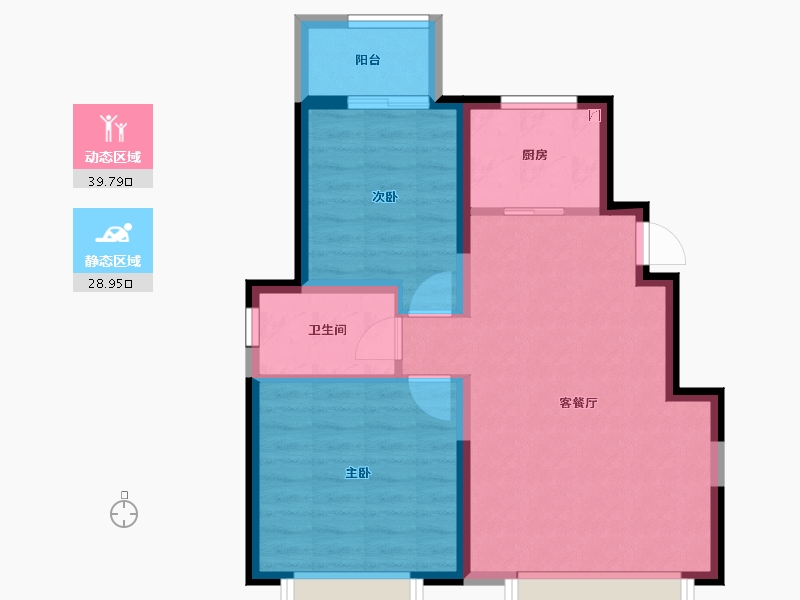 天津-天津市-中建城-61.41-户型库-动静分区