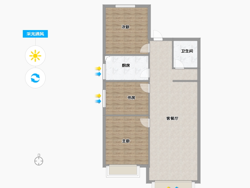 天津-天津市-新城和兴府-95.83-户型库-采光通风