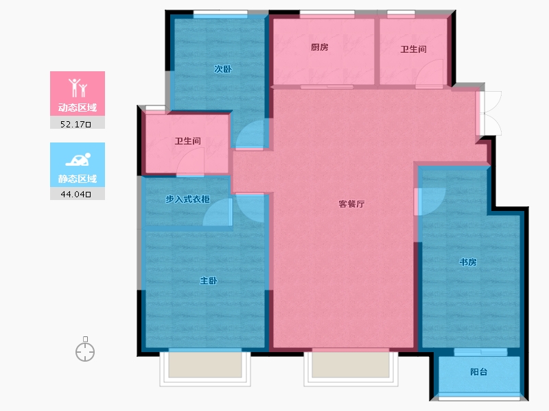 天津-天津市-中建城-86.21-户型库-动静分区