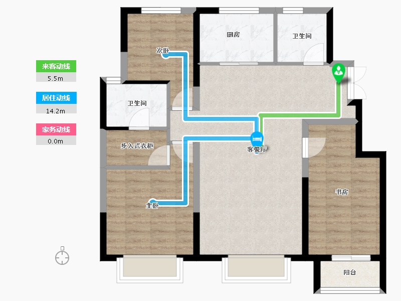 天津-天津市-中建城-86.21-户型库-动静线