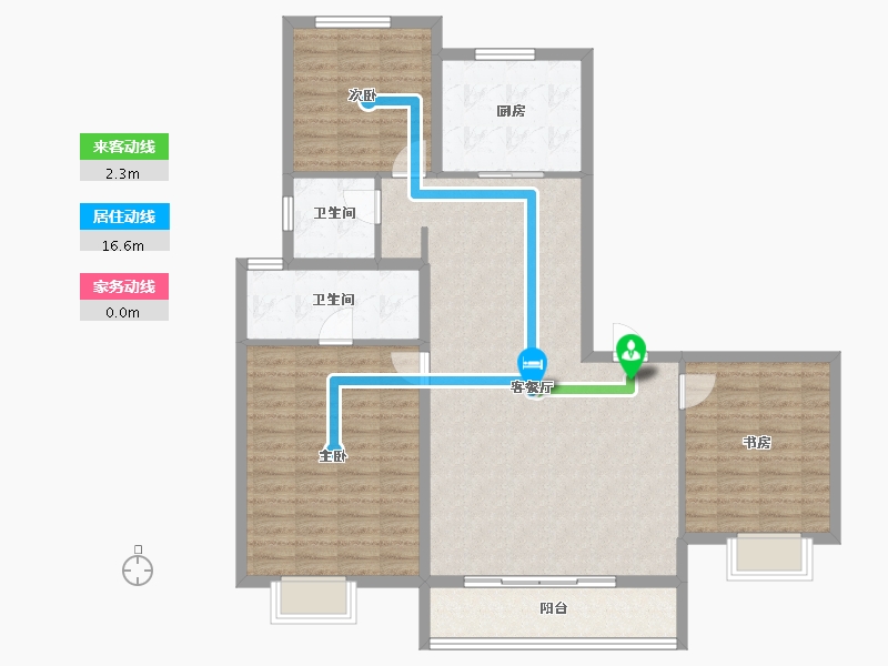 天津-天津市-招商·江山玺-114.40-户型库-动静线