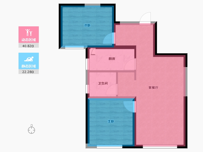 天津-天津市-中建城-55.72-户型库-动静分区