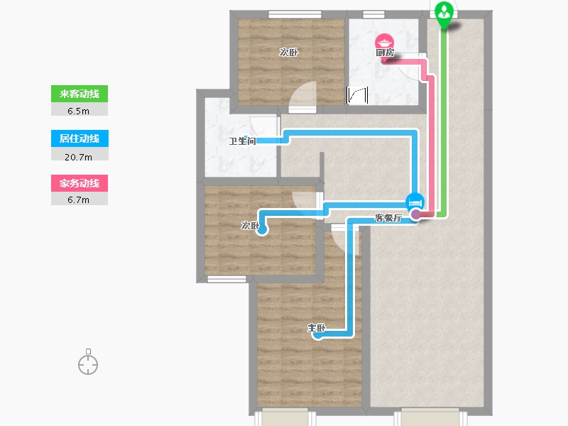 天津-天津市-新城和兴府-90.40-户型库-动静线