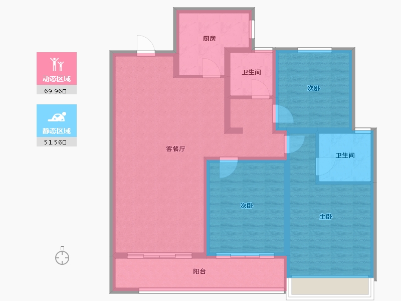 山东省-潍坊市-上城国际-109.00-户型库-动静分区