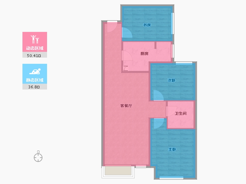 天津-天津市-富力又—城-78.40-户型库-动静分区