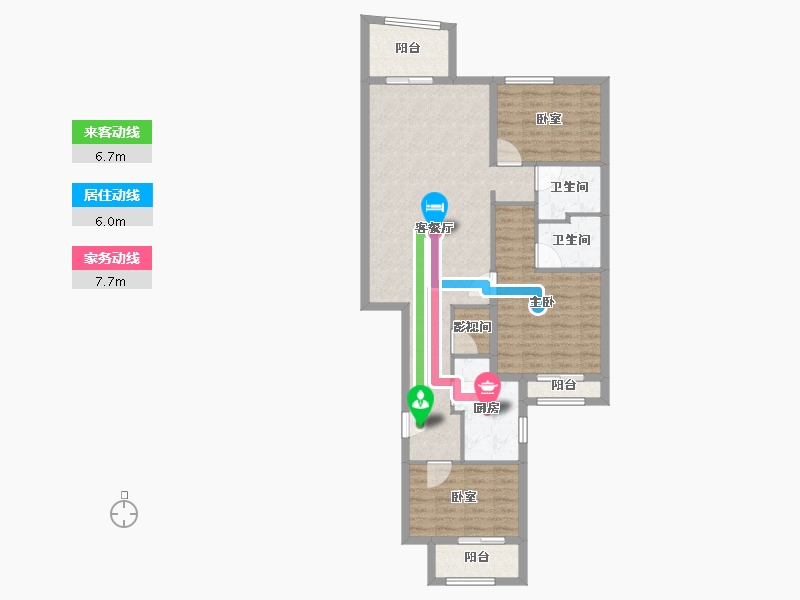 浙江省-杭州市-千岛湖桂语江南-99.20-户型库-动静线