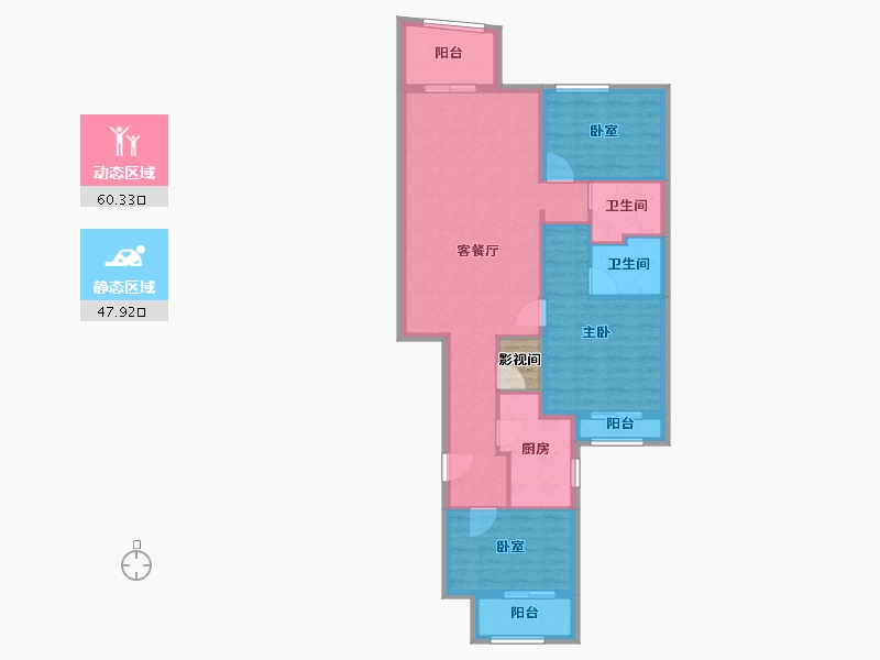 浙江省-杭州市-千岛湖桂语江南-99.20-户型库-动静分区