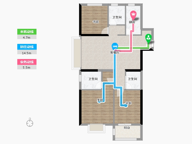 江苏省-南京市-江宁金茂悦-92.00-户型库-动静线